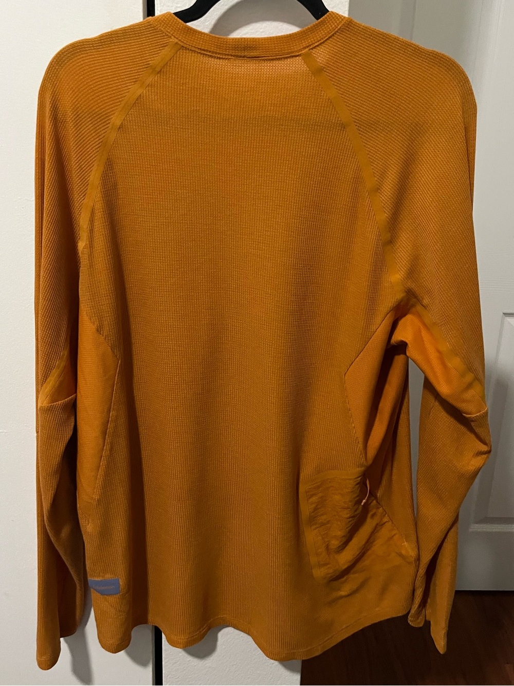 lululemon athletica Men's Long-Sleeve Waffle Crew — Mustard - Picture 3 of 7